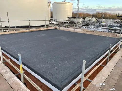 Click Here To Enlarge This Photo Of Industrial Felt Roof - Oil Terminal