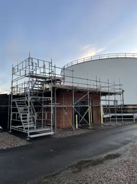 Click Here To Enlarge This Photo Of Industrial Felt Roof - Oil Terminal
