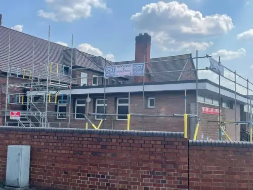 Click Here To Enlarge This Photo Of School Flat Felt Roof Replacement Tamworth
