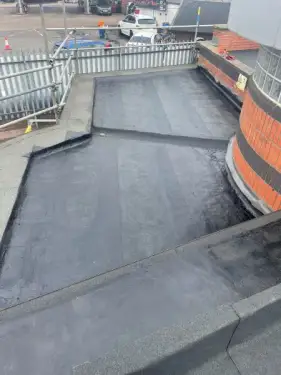 Click Here To Enlarge This Photo Of School Flat Felt Roof Replacement Tamworth