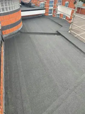 Click Here To Enlarge This Photo Of School Flat Felt Roof Replacement Tamworth