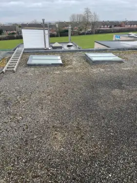 Click Here To Enlarge This Photo Of Scotch Orchard School Dining Room Roof