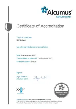 Click Here To Enlarge This Photo Of Safecontractor Accreditation 2022