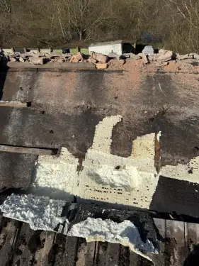 Click Here To Enlarge This Photo Of Spray Foam Insulation Removal Two Gates