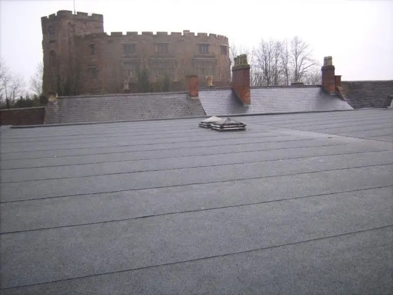Flat Felt Roof Tamworth.
Torch on Modified Bitumen roofing: Swipe To View More Images