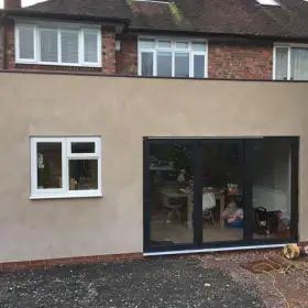 Rear of House After. House Extension Tamworth: Click Here To View Larger Image